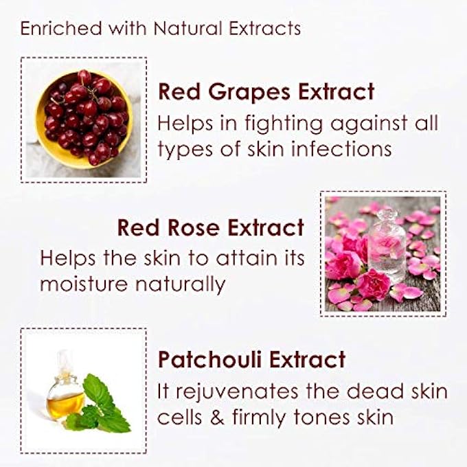 NUTRIGLOW WINE FACIAL KIT(260G) +FACE MASSAGER/ACNE DEFENSE/SOOTHES & CALMS/GLOWING SKIN - Image 2